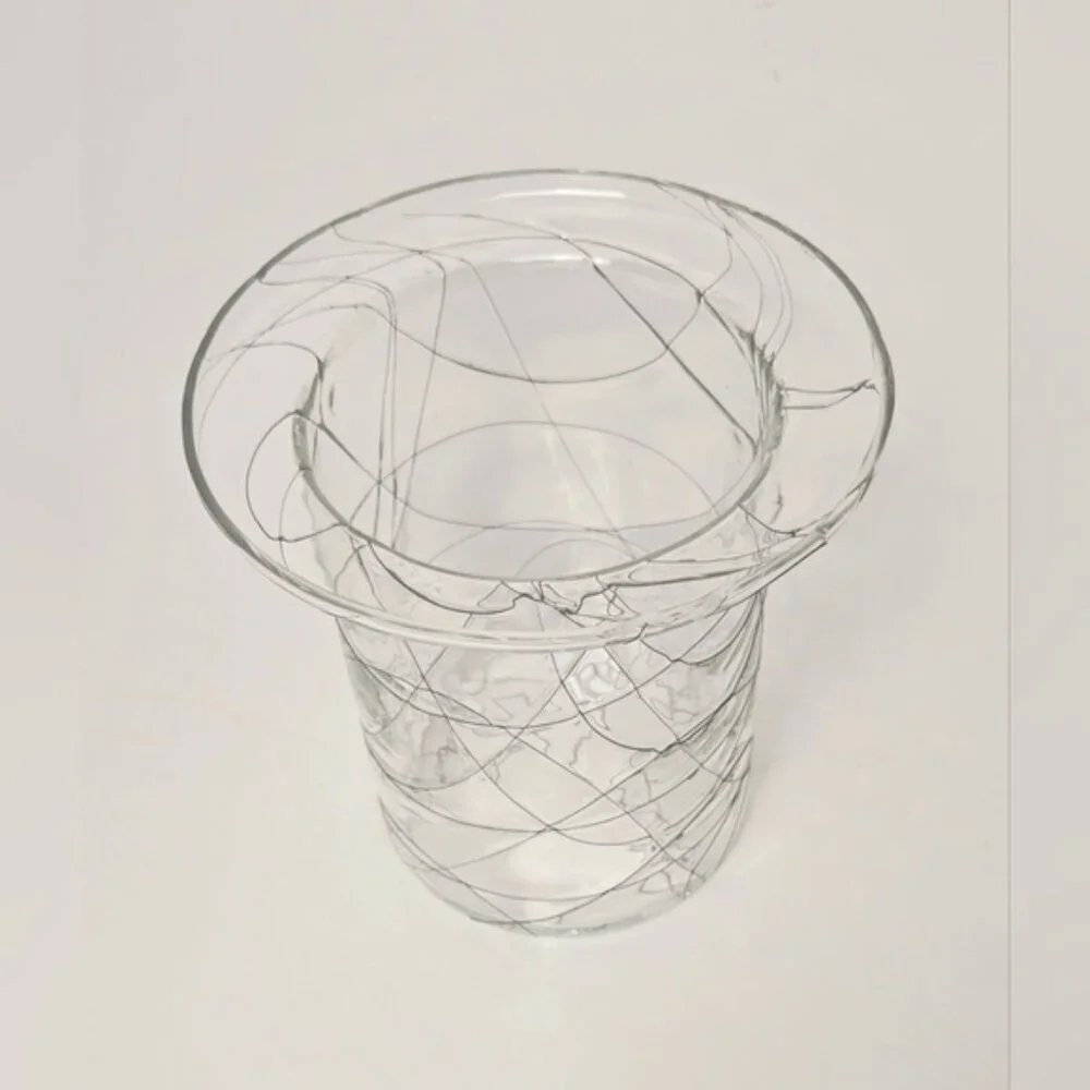 Vintage PartyLite Calypso Candle Holder Black Spider Web Design - Picture 3 of 6